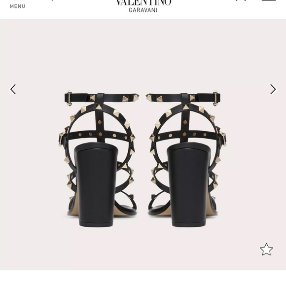 Valentino Black Rockstud Heels - Picture 5 of 7